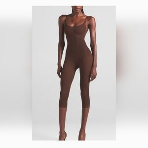 Brown Sleeveless Bodysuit